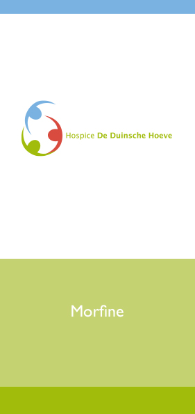 Hospice De Duinsche Hoeve_Folder Morfine